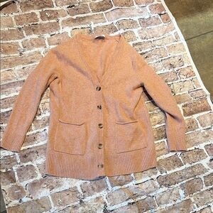 Madewell Women's blush Cardigan Sweater 100% merino wool